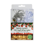 Christmas Battery Operated LED Angel Lights, 5m, Warm White